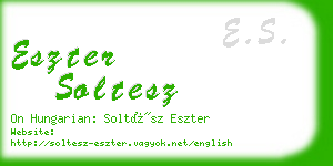 eszter soltesz business card